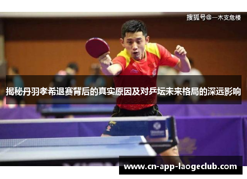 揭秘丹羽孝希退赛背后的真实原因及对乒坛未来格局的深远影响